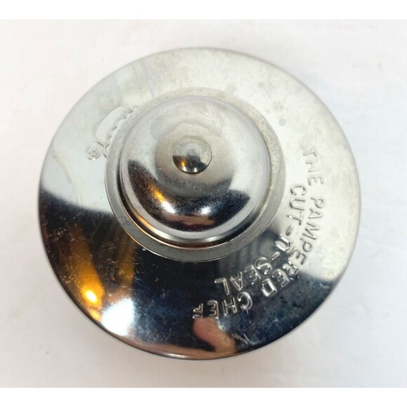 Pampered Chef Stainless Cut n Seal 3.5 Biscuit Pastry Cutter Crimper Tool Gadget - Picture 2 of 6